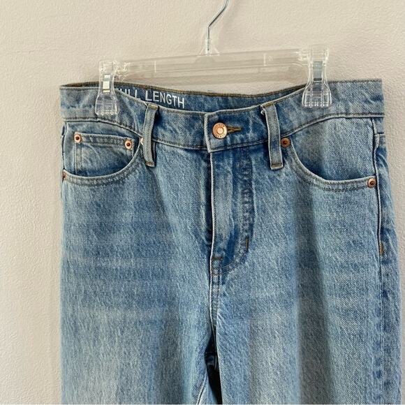 J.Crew Full-Length Demi Boot Jeans Light Indigo Wash High Rise Stretch Denim 25 - Picture 7 of 11